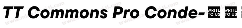 TT Commons Pro Conde字体转换